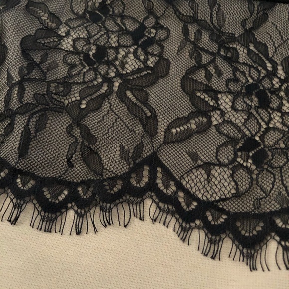 3/$25 Solemio Black Beige Long Sleeve Mini Dress - Picture 4 of 7